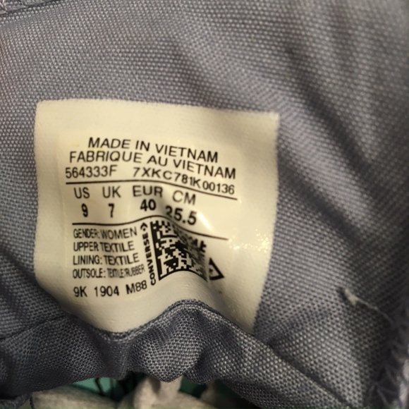 NWT Converse CTAS Blue Madison Low Top - Picture 8 of 9